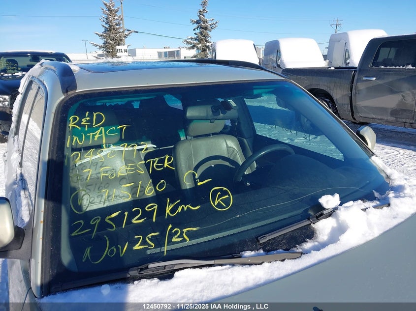 2007 Subaru Forester 2.5X Premium VIN: JF1SG65677G715160 Lot: 12450792