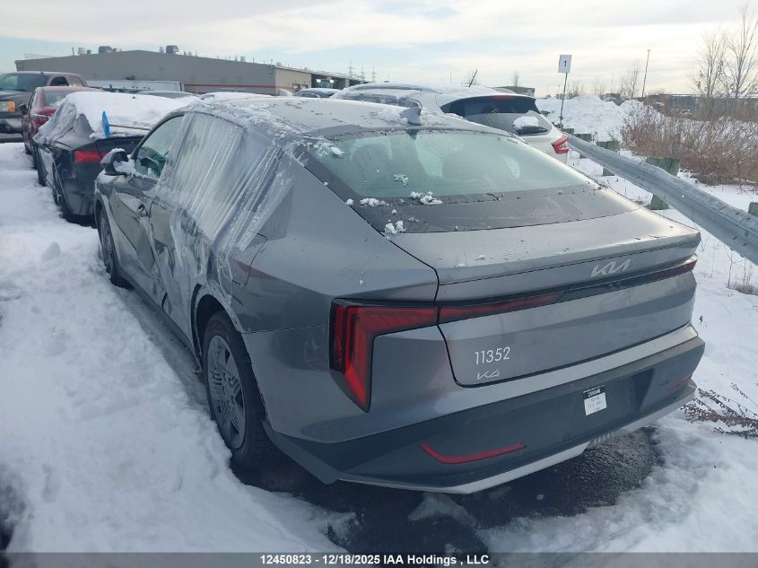 2025 Kia K4 Lx VIN: 3KPFT4DE2SE113604 Lot: 12450823