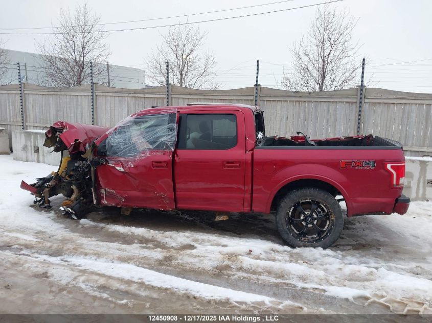 2017 Ford F150 Supercrew VIN: 1FTEW1EFXHFC72281 Lot: 12450908