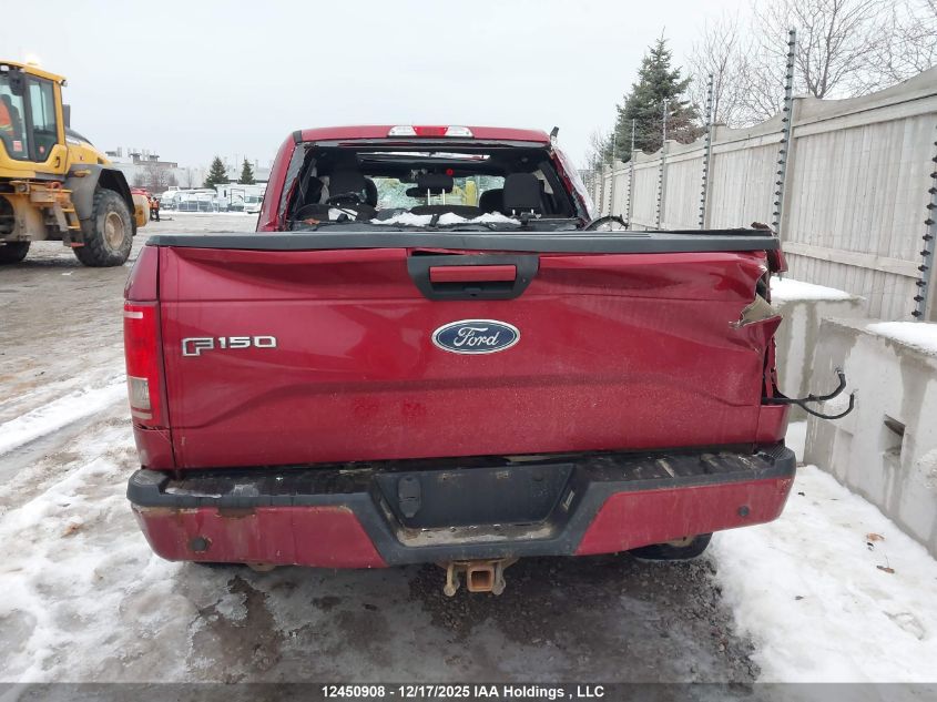 2017 Ford F150 Supercrew VIN: 1FTEW1EFXHFC72281 Lot: 12450908