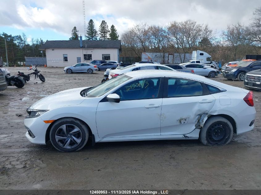 2019 Honda Civic Lx VIN: 2HGFC2F56KH008040 Lot: 12450953