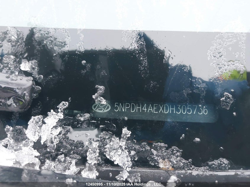 2013 Hyundai Elantra VIN: 5NPDH4AEXDH305736 Lot: 12450995