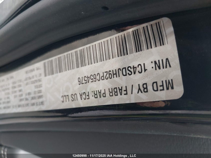 1C4SDJH92PC654576 2023 DODGE DURANGO photo no. 9