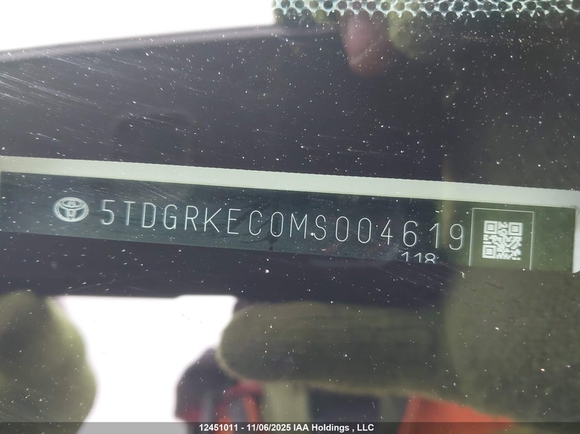5TDGRKEC0MS004619 2021 TOYOTA SIENNA photo no. 9