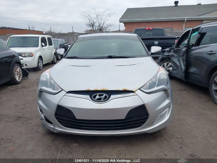 2014 Hyundai Veloster VIN: KMHTC6ADXEU191172 Lot: 12451021