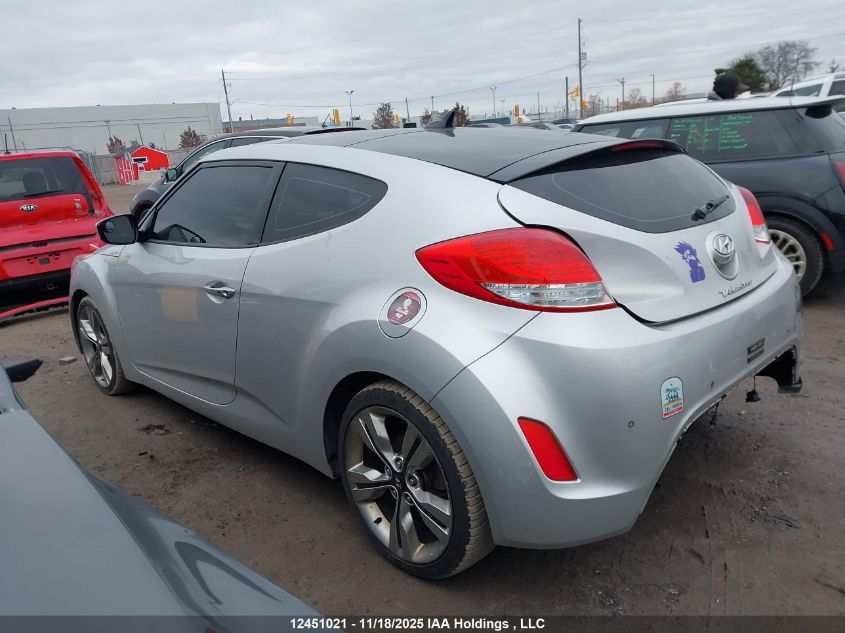2014 Hyundai Veloster VIN: KMHTC6ADXEU191172 Lot: 12451021