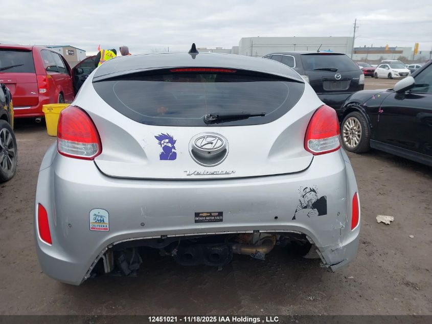 2014 Hyundai Veloster VIN: KMHTC6ADXEU191172 Lot: 12451021