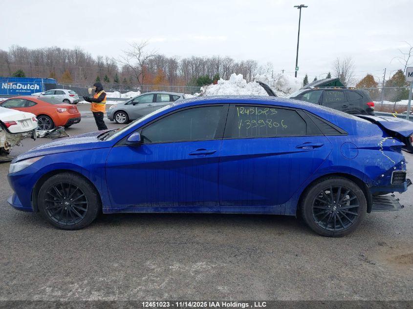2023 Hyundai Elantra VIN: KMHLM4AG4PU399806 Lot: 12451023