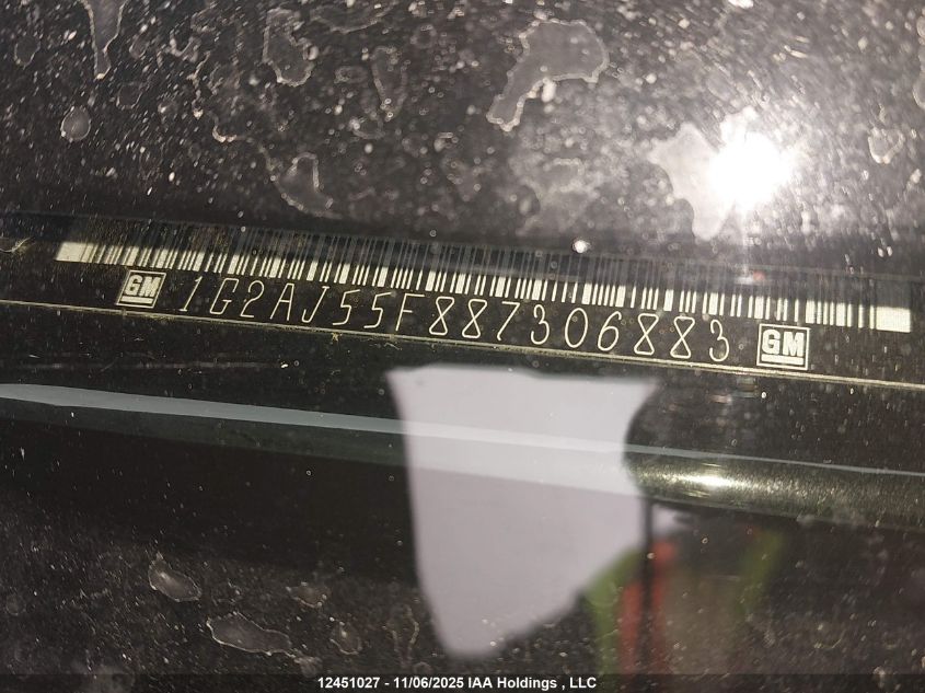 2008 Pontiac G5 VIN: 1G2AJ55F887306883 Lot: 12451027