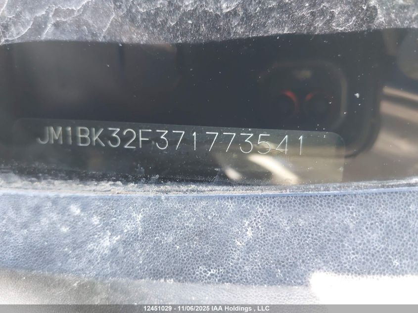 2007 Mazda Mazda3 Gs/Gx VIN: JM1BK32F371773541 Lot: 12451029