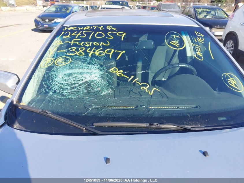 2012 Ford Fusion Sel VIN: 3FAHP0JA9CR384697 Lot: 12451059