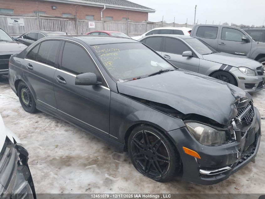 2013 Mercedes-Benz C 300 4Matic VIN: WDDGF8AB2DA782948 Lot: 12451079