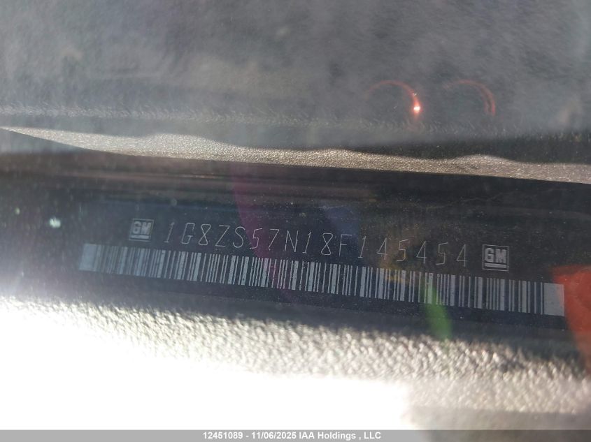 2008 Saturn Aura Xe VIN: 1G8ZS57N18F145454 Lot: 12451089