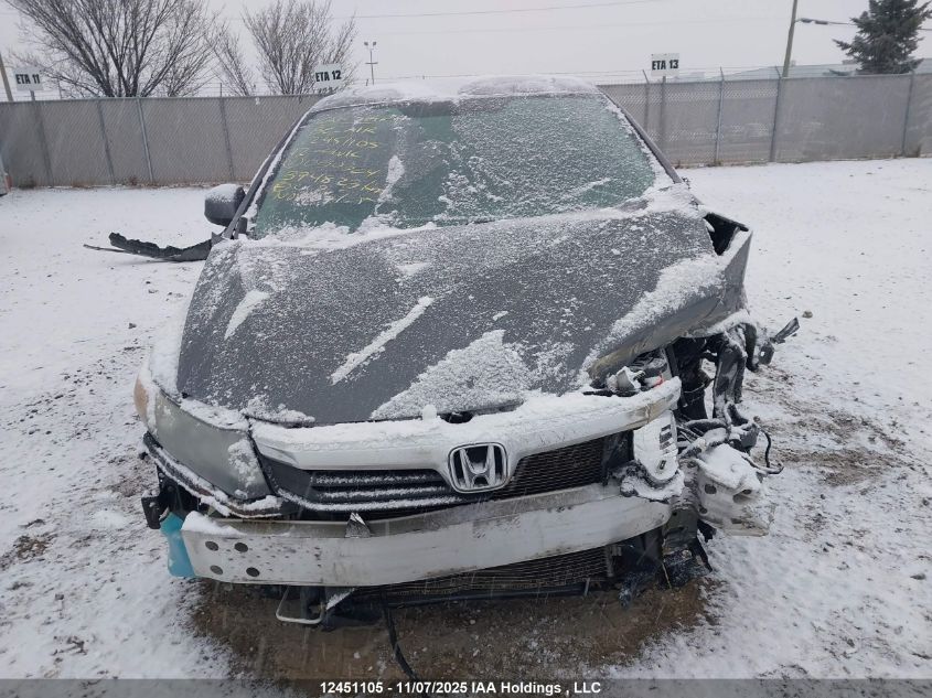 2012 Honda Civic Exl VIN: 2HGFB2F90CH050324 Lot: 12451105