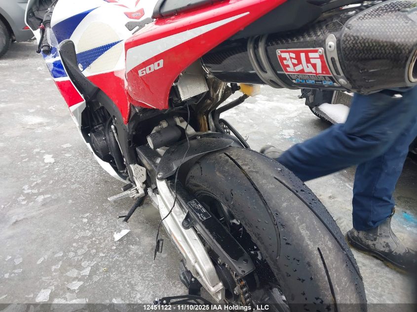 2013 Honda Cbr600 Rr VIN: JH2PC4073DK600040 Lot: 12451122