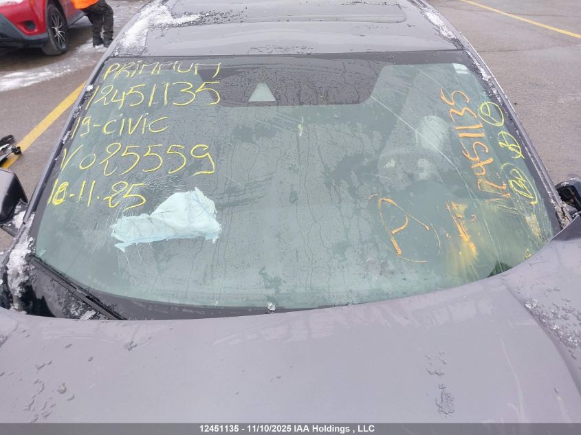 2019 Honda Civic Sport VIN: 2HGFC2F88KH025559 Lot: 12451135
