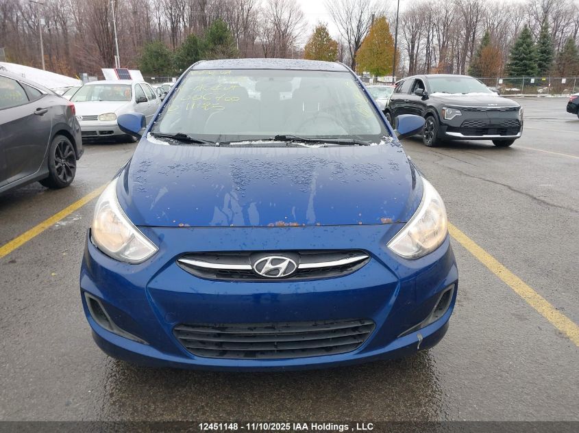 2016 Hyundai Accent Gl VIN: KMHCT4AE6GU006700 Lot: 12451148