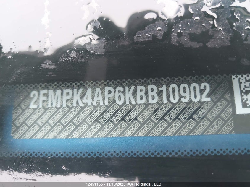 2FMPK4AP6KBB10902 2019 FORD EDGE photo no. 20