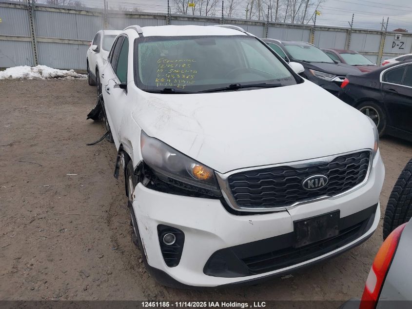 2019 Kia Sorento 2.4L Lx/3.3L Lx VIN: 5XYPGDA5XKG433365 Lot: 12451185
