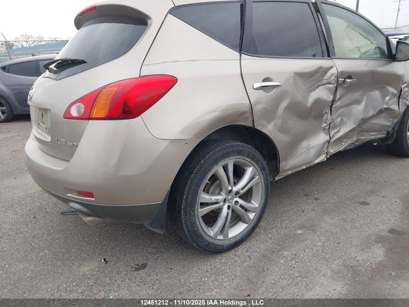 2009 Nissan Murano Le VIN: JN8AZ18W69W137032 Lot: 12451212