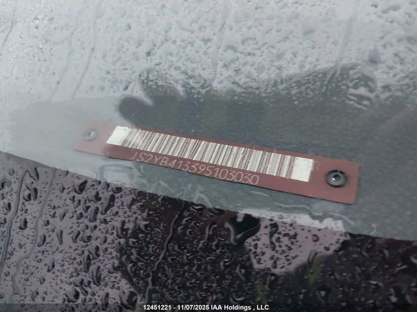 2009 Suzuki Sx4 Jx VIN: JS2YB413395103030 Lot: 12451221