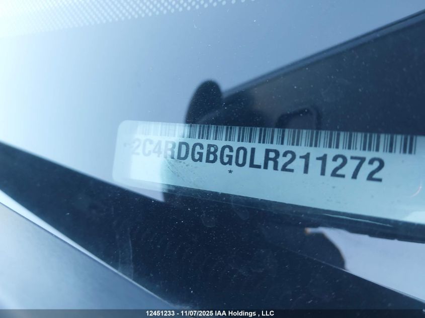 2020 Dodge Grand Caravan Se VIN: 2C4RDGBG0LR211272 Lot: 12451233