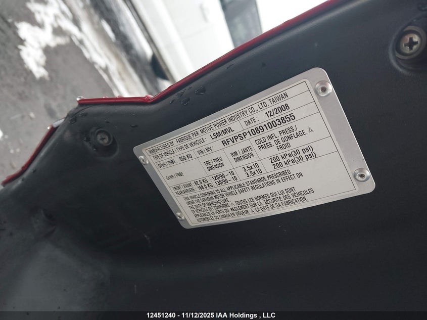 RFVPSP10891003855 2009 PIAGGIO  photo no. 14
