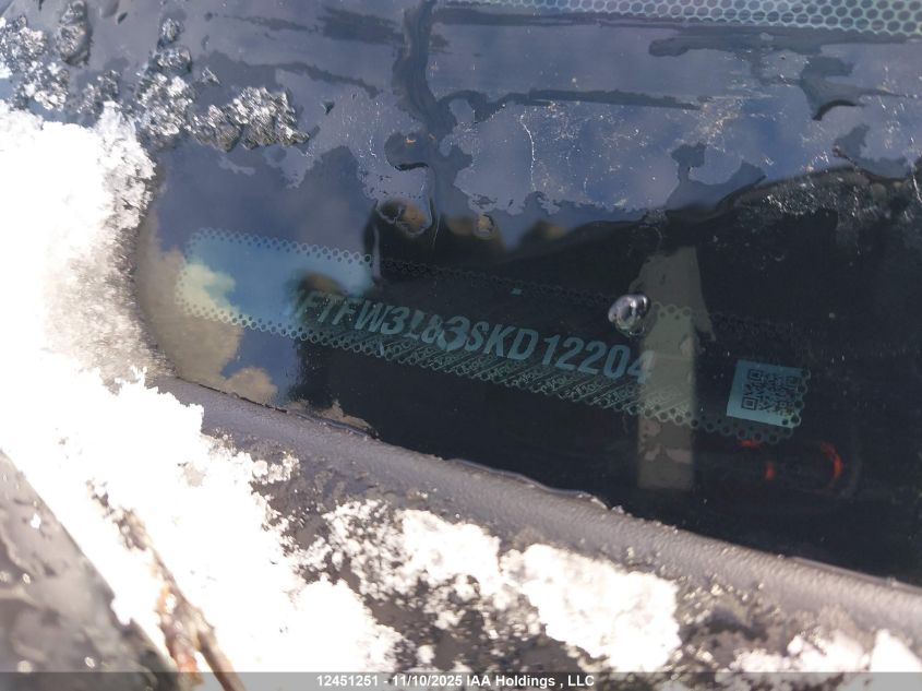 2025 Ford F-150 Xlt VIN: 1FTFW3L83SKD12204 Lot: 12451251