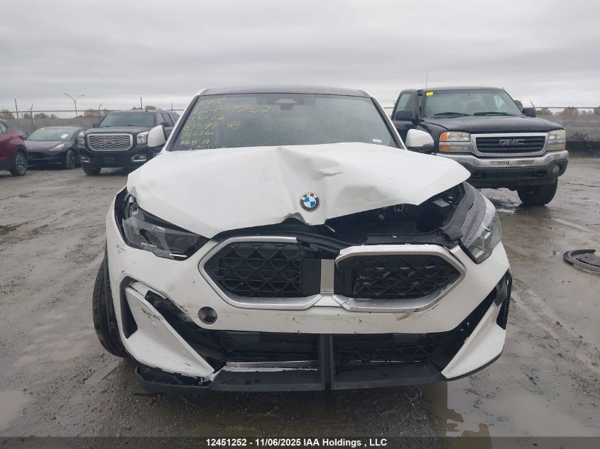 2025 BMW X2 xDrive28I VIN: WBX63GM03S5347237 Lot: 12451252