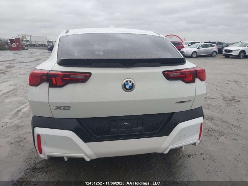 2025 BMW X2 xDrive28I VIN: WBX63GM03S5347237 Lot: 12451252