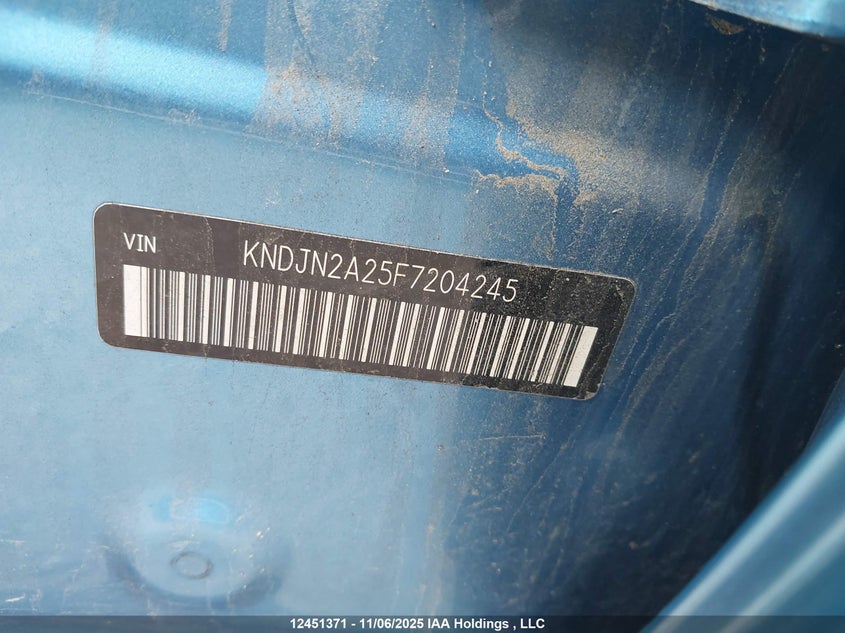 KNDJN2A25F7204245 2015 KIA SOUL photo no. 9