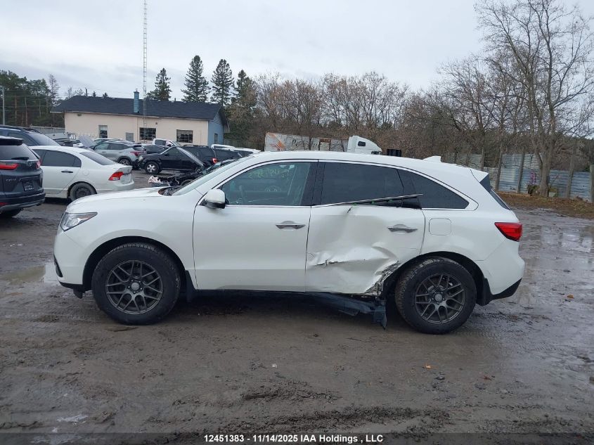 2016 Acura Mdx VIN: 5FRYD4H42GB503304 Lot: 12451383