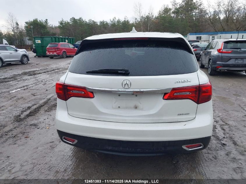 2016 Acura Mdx VIN: 5FRYD4H42GB503304 Lot: 12451383