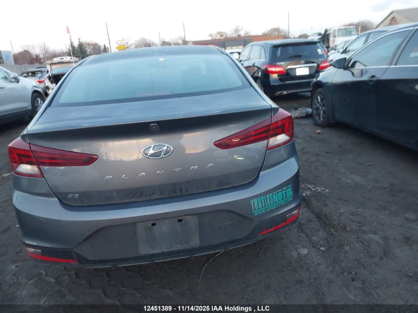 2019 Hyundai Elantra Essential VIN: KMHD74LF6KU880598 Lot: 12451389