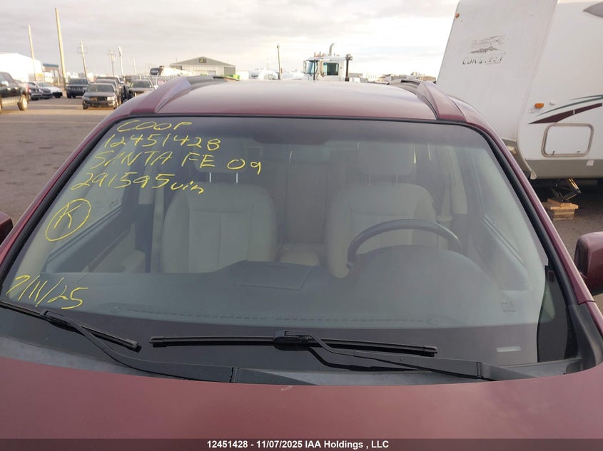 5NMSG13E99H291595 2009 HYUNDAI SANTA FE photo no. 17