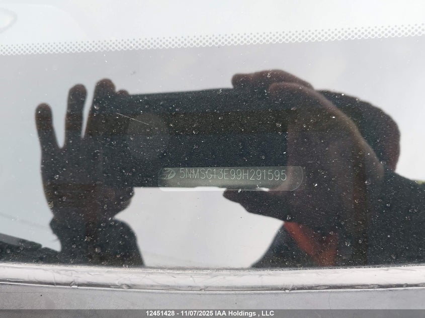 5NMSG13E99H291595 2009 HYUNDAI SANTA FE photo no. 19