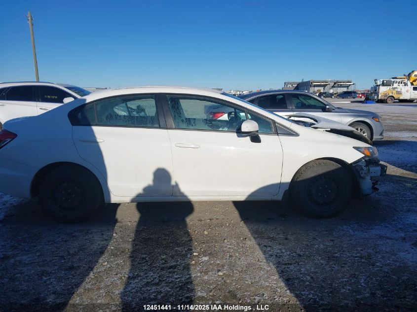 2015 Honda Civic Lx VIN: 2HGFB2F45FH013892 Lot: 12451441