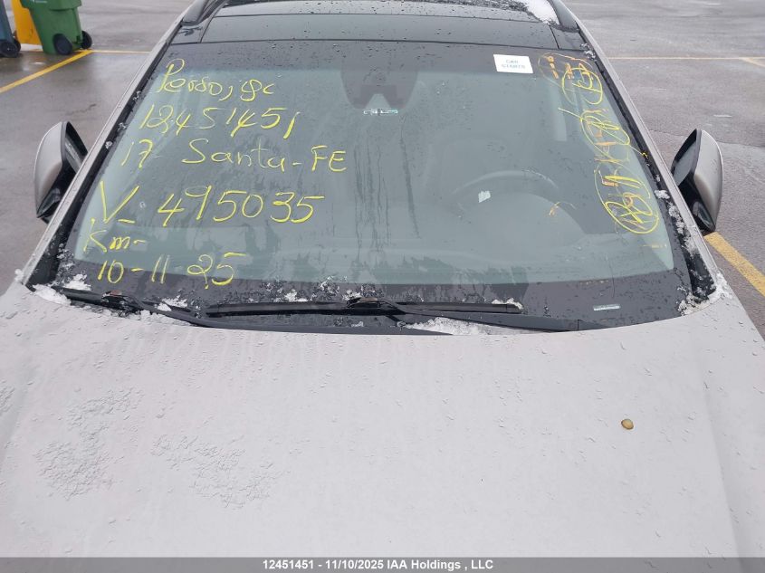 2017 Hyundai Santa Fe Sport VIN: 5XYZUDLA7HG495035 Lot: 12451451