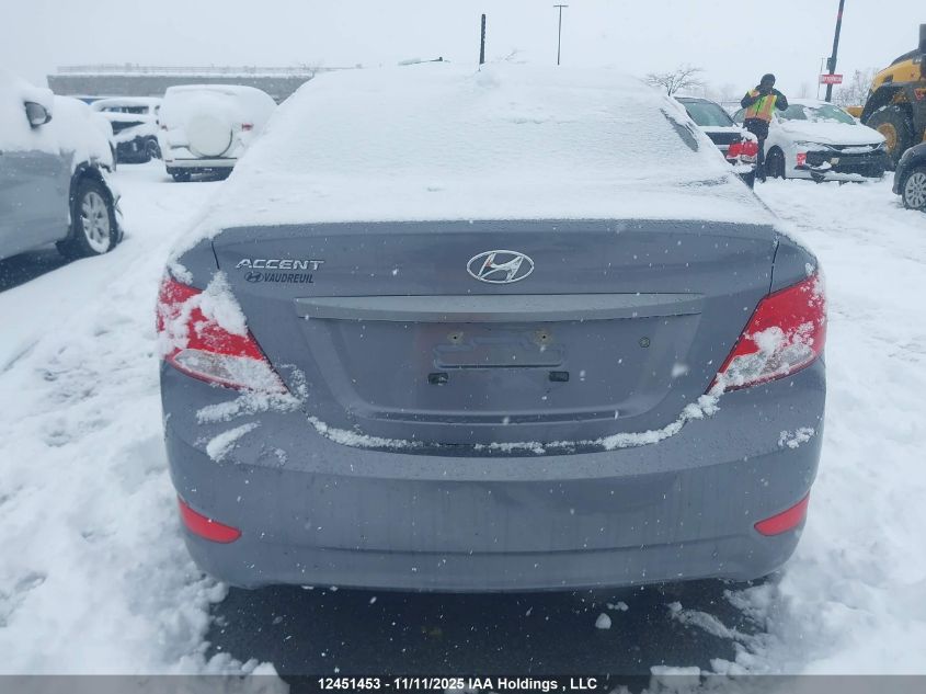 2016 Hyundai Accent VIN: KMHCT4AE3GU079958 Lot: 12451453