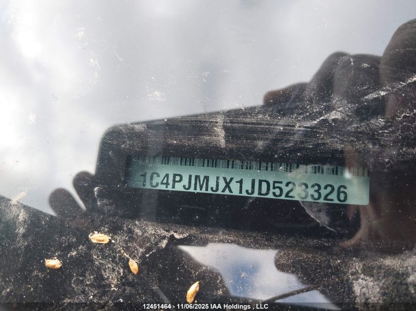 2018 Jeep Cherokee VIN: 1C4PJMJX1JD523326 Lot: 12451464