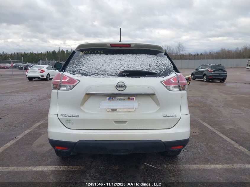 2016 Nissan Rogue S/Sl Premium/Sv VIN: 5N1AT2MV5GC734666 Lot: 12451546