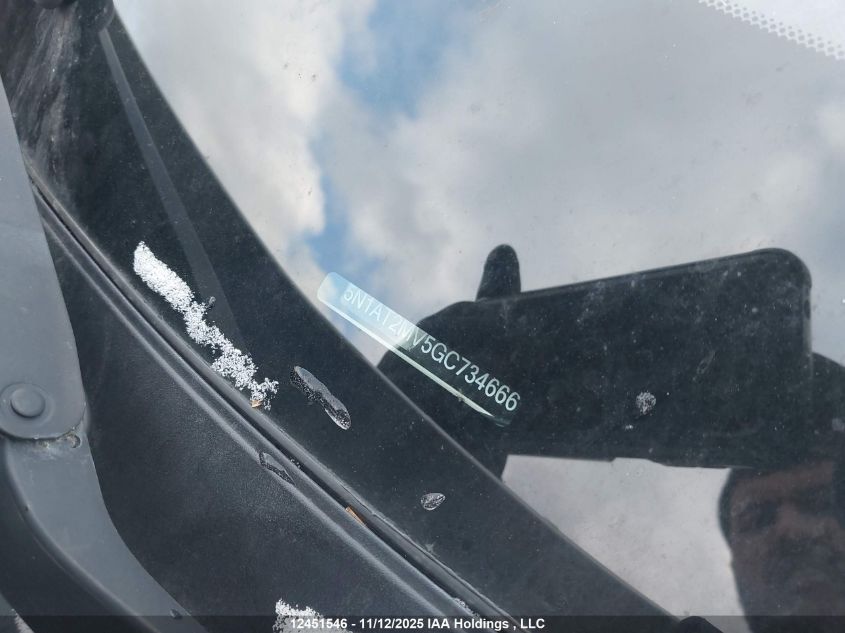 2016 Nissan Rogue S/Sl Premium/Sv VIN: 5N1AT2MV5GC734666 Lot: 12451546