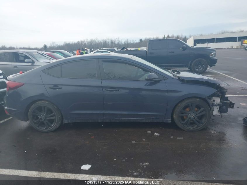 2020 Hyundai Elantra VIN: KMHD84LF0LU110539 Lot: 12451577