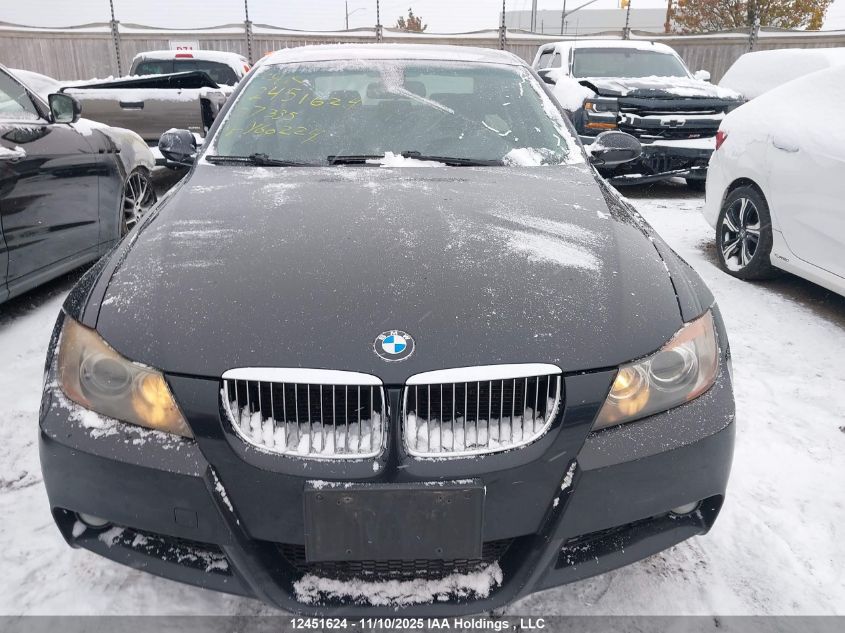 2007 BMW 335 I VIN: WBAVB73587KY60224 Lot: 12451624