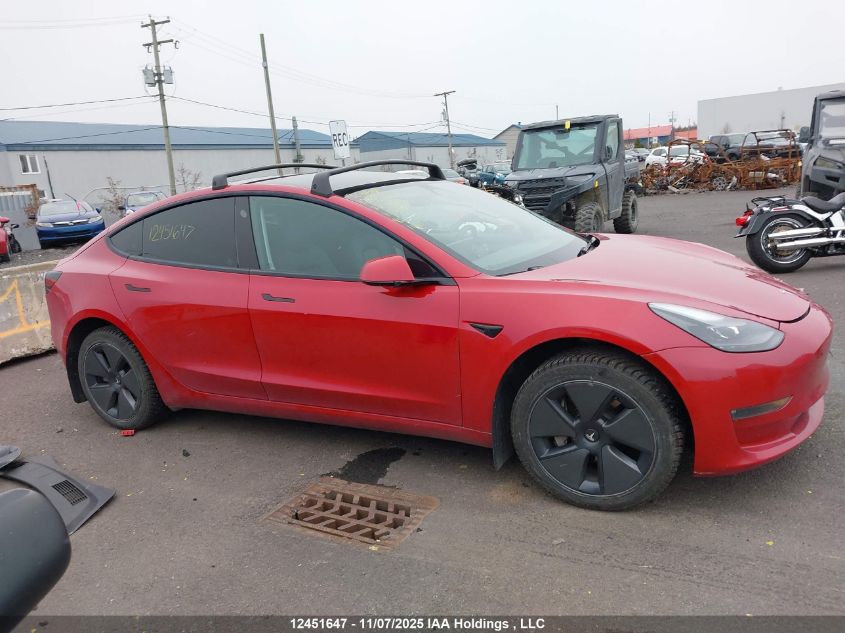 2023 Tesla Model 3 VIN: LRW3E1EB8PC921841 Lot: 12451647