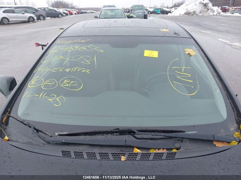 2014 Hyundai Elantra Limited VIN: KMHDH4AH4EU074281 Lot: 12451656