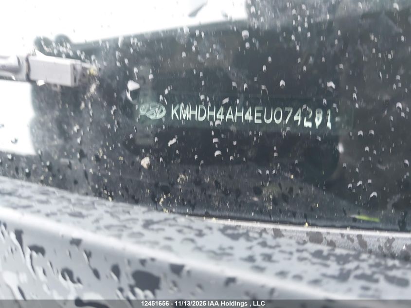 2014 Hyundai Elantra Limited VIN: KMHDH4AH4EU074281 Lot: 12451656