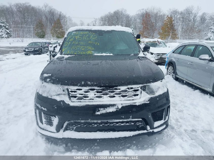 2021 Land Rover Range Rover Sport Hst Mhev VIN: SALWS2RU9MA784290 Lot: 12451672
