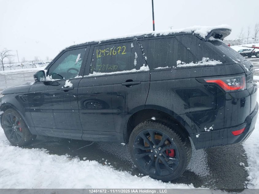 2021 Land Rover Range Rover Sport Hst Mhev VIN: SALWS2RU9MA784290 Lot: 12451672