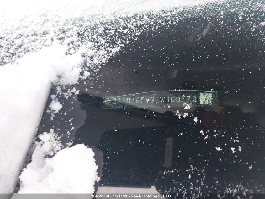 2020 Toyota Rav4 Le VIN: 2T3B1RFV9LW100773 Lot: 12451684